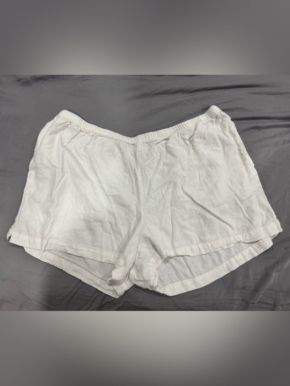 a new day White Linen Casual Lounge Shorts